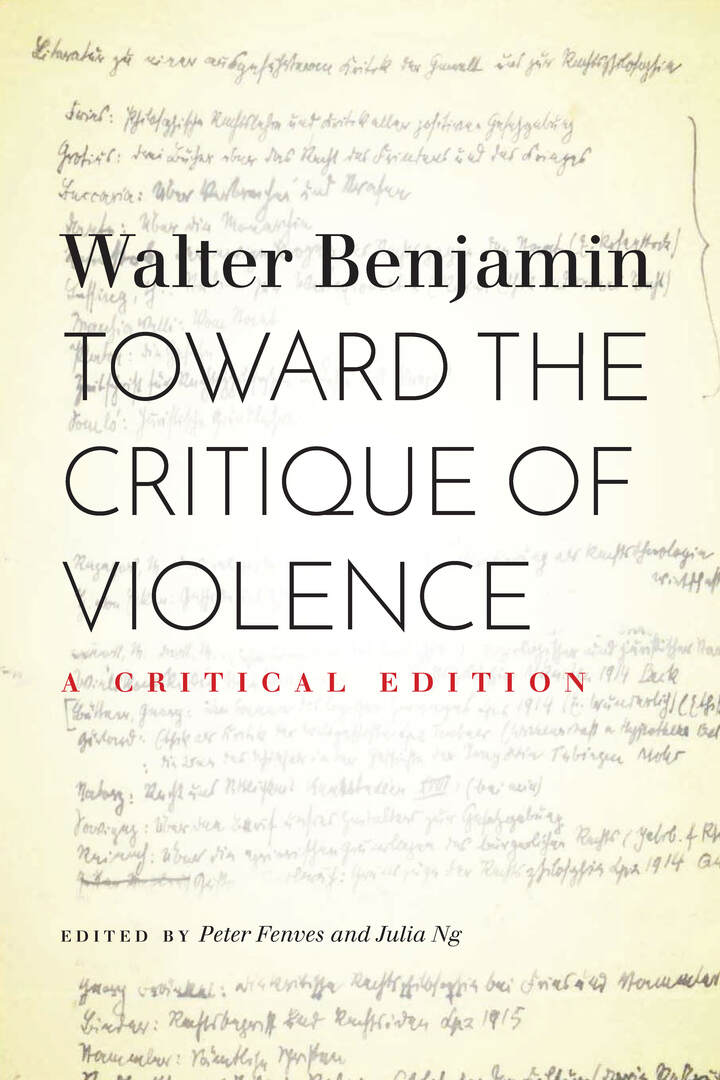 Cover image for Toward the Critique of Violence ISBN 9780804749534